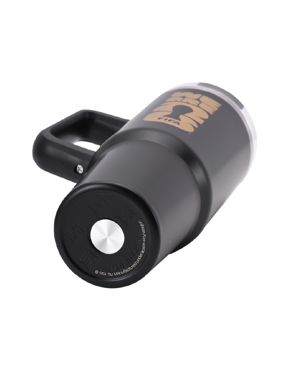 Termo Fifa de acero inoxidable con tapa rosca