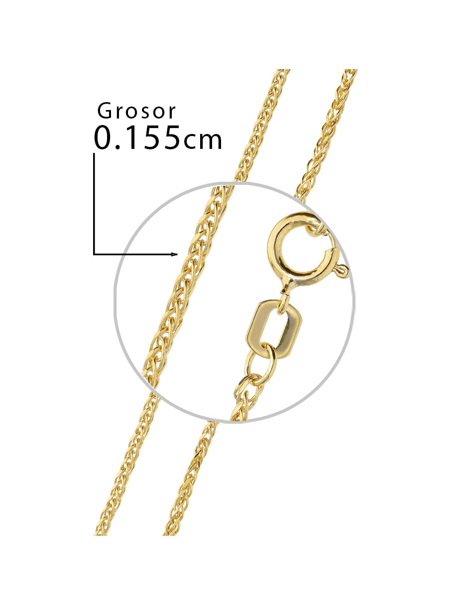 Pulsera Fonelli de oro amarillo 14 k Clasicas acabado pulido