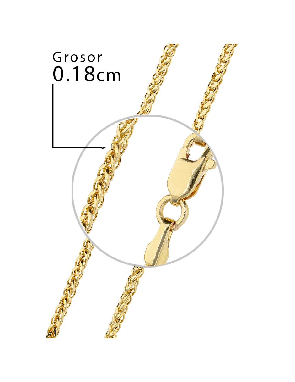 Pulsera Fonelli de oro amarillo 14 k Clasicas acabado pulido