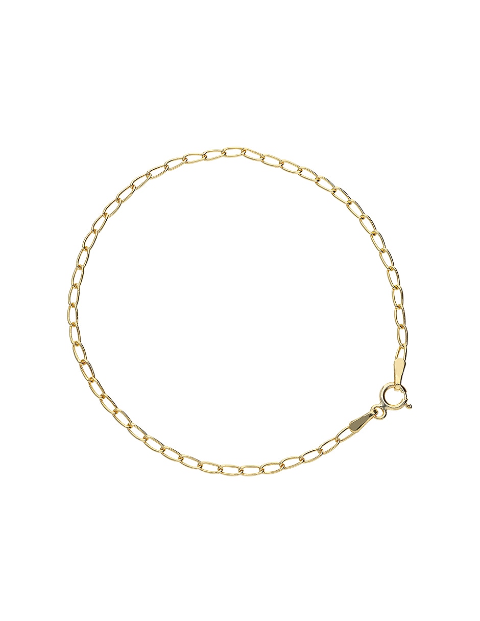 Pulsera de oro amarillo 14 k Clasicas acabado pulido