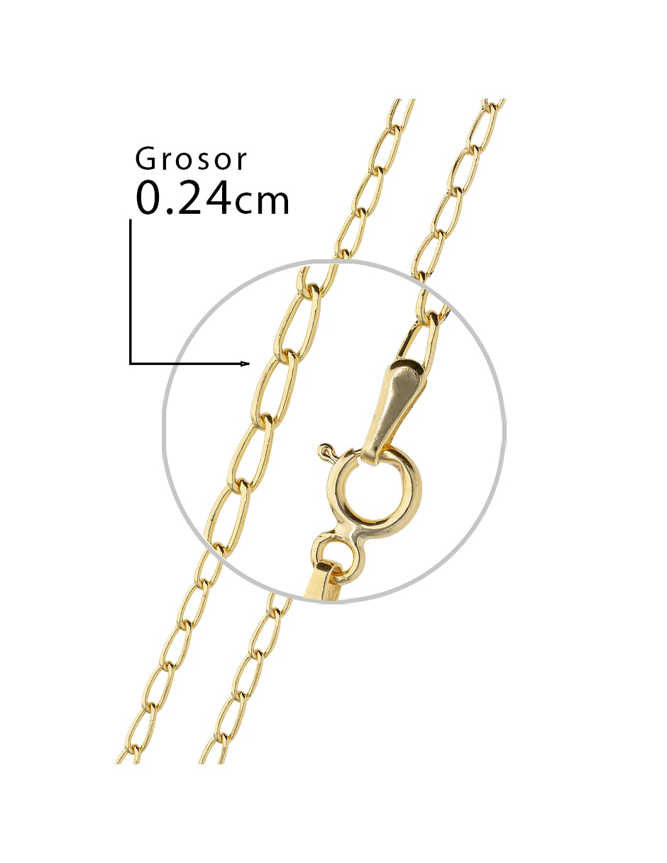 Pulsera Fonelli de oro amarillo 14 k Clasicas acabado pulido