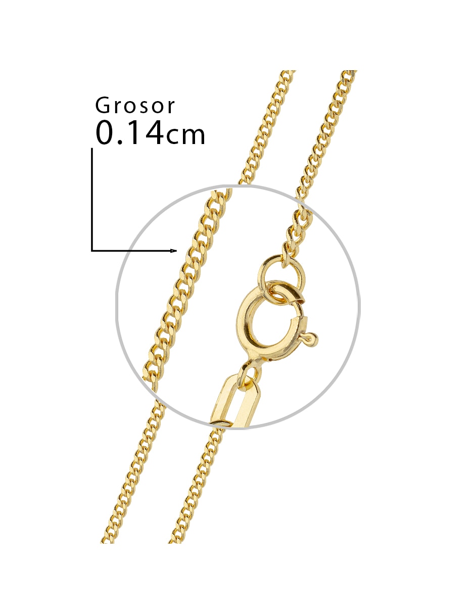 Pulsera Fonelli de oro amarillo 14 k Clasicas acabado pulido