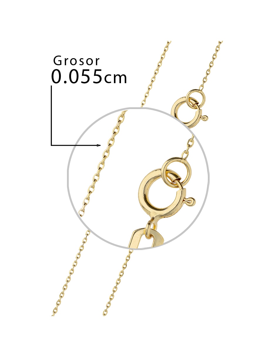 Pulsera Fonelli de oro amarillo 14 k Clasicas acabado pulido