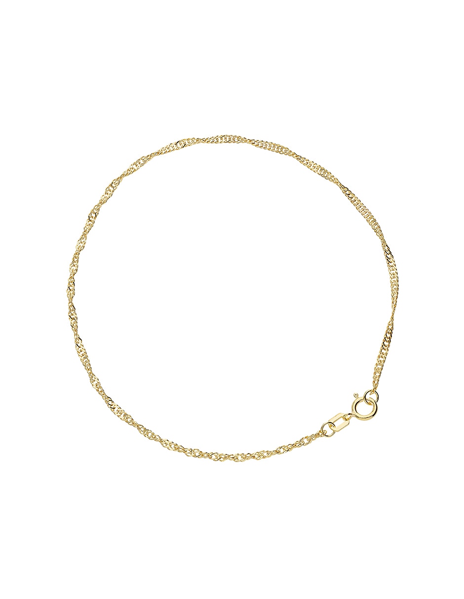 Pulsera de oro amarillo 10 k Clasicas acabado pulido