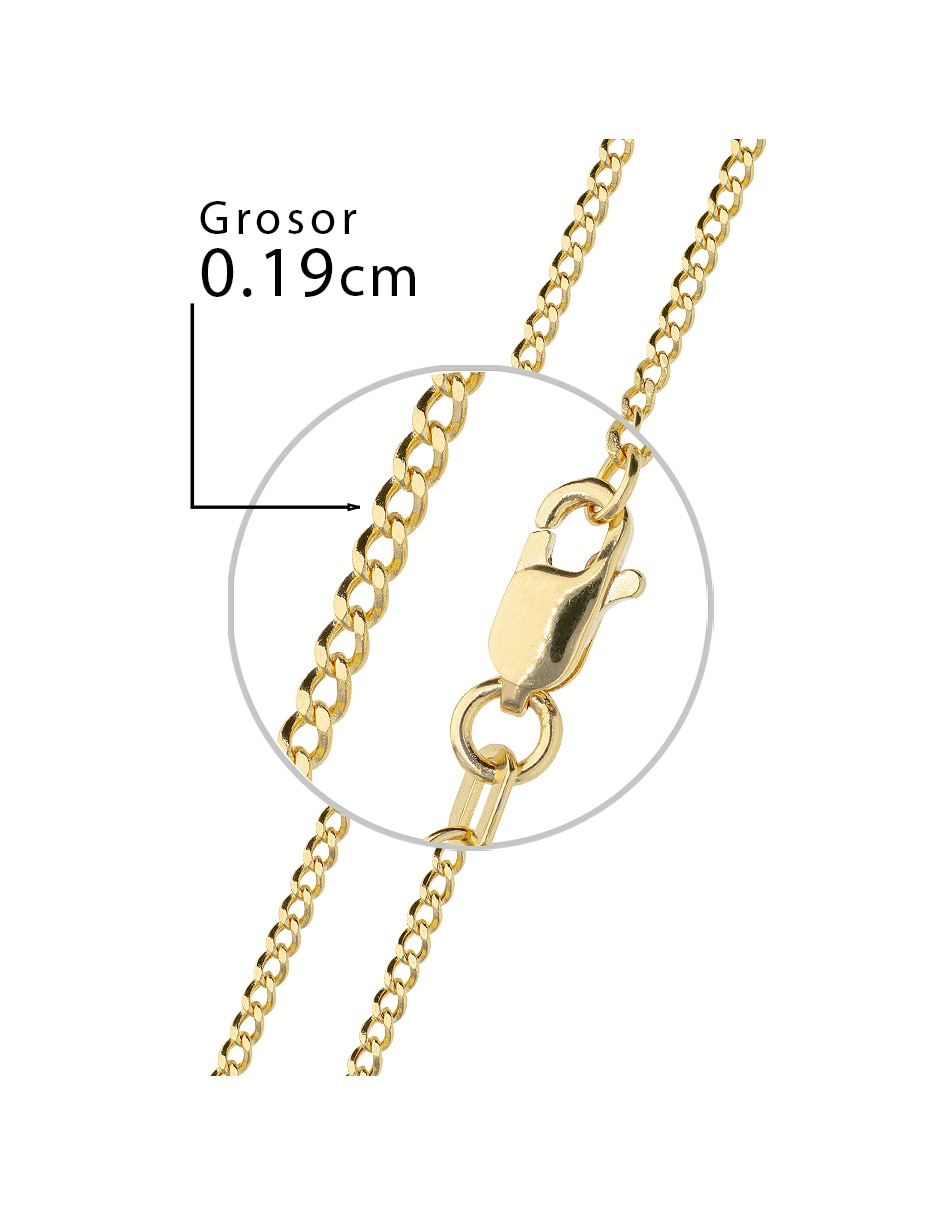 Pulsera Fonelli de oro amarillo 10 k Clasicas acabado pulido