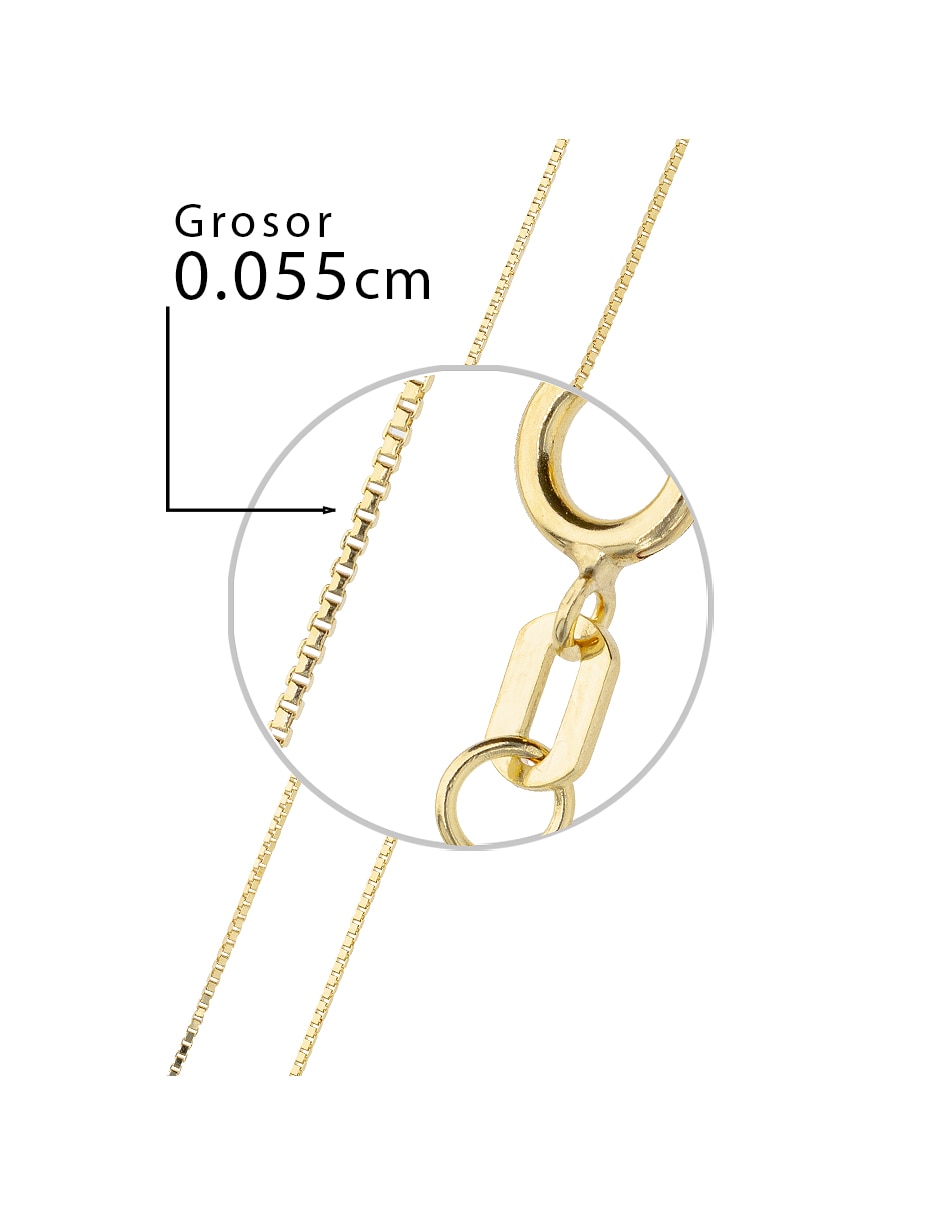 Pulsera Fonelli de oro amarillo 10 k Clasicas acabado pulido