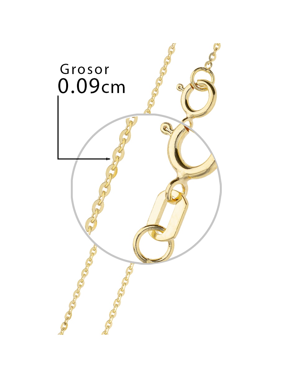 Pulsera Fonelli de oro amarillo 10 k Clasicas acabado pulido