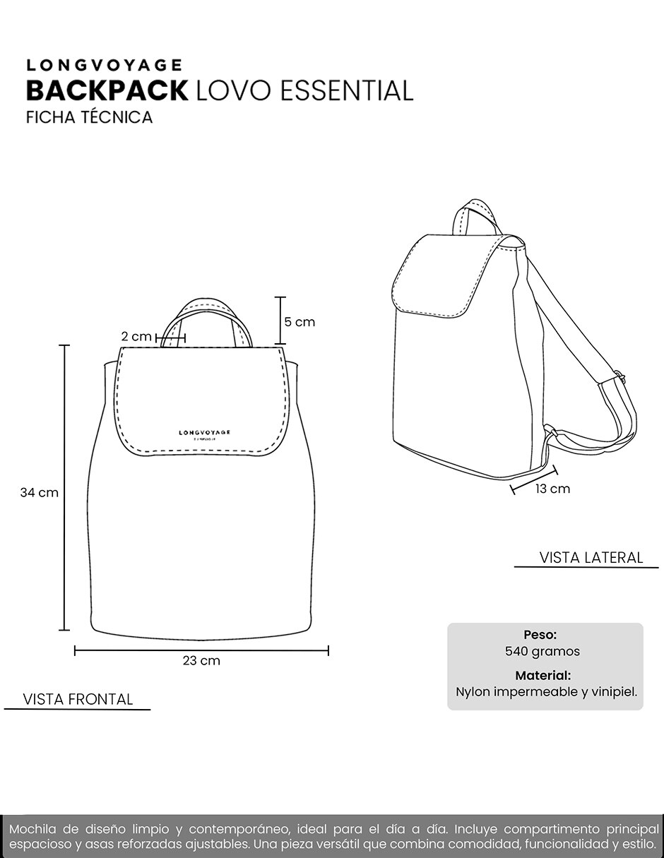 Mochila casual Essential unisex 8