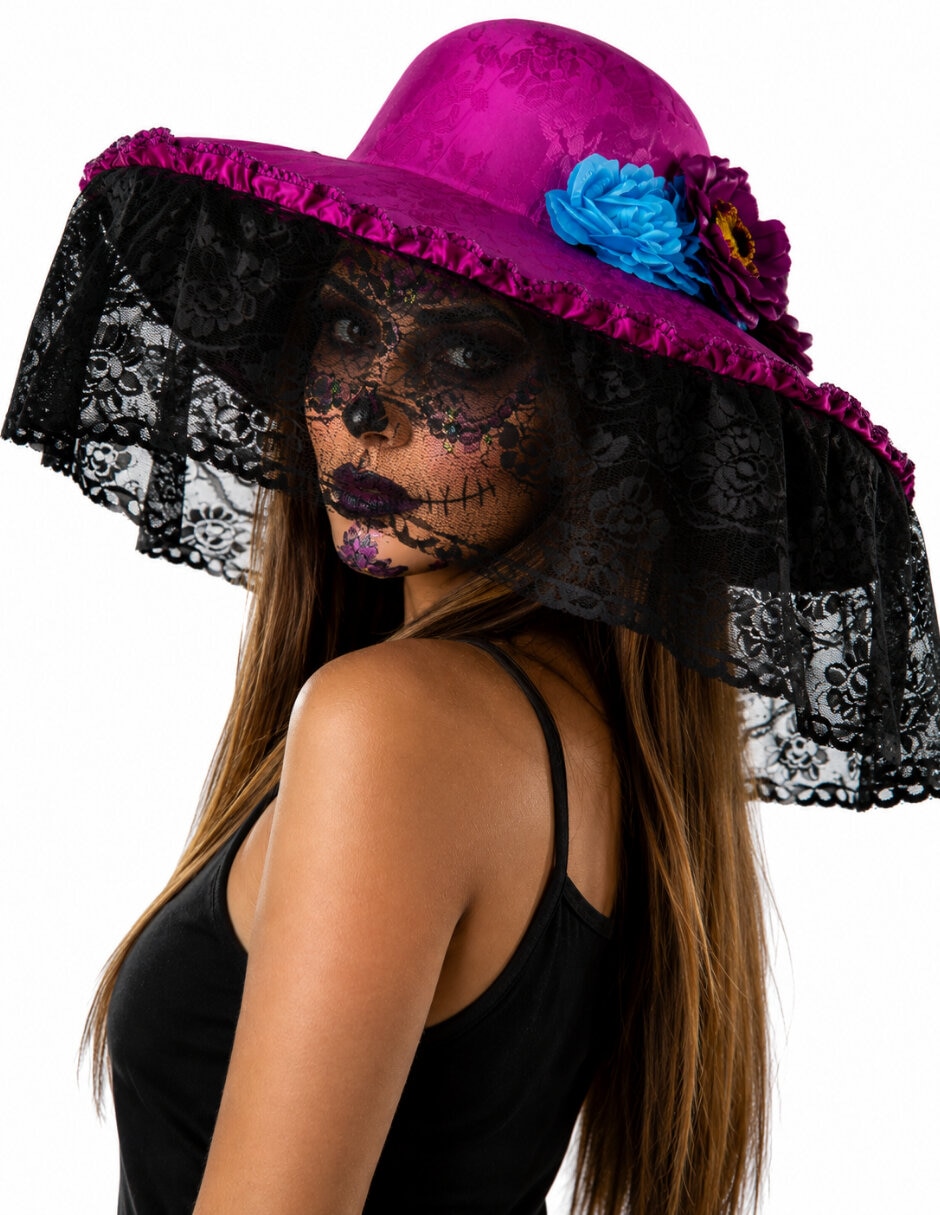 Sombrero para disfraz catrina Ghoulish Productions