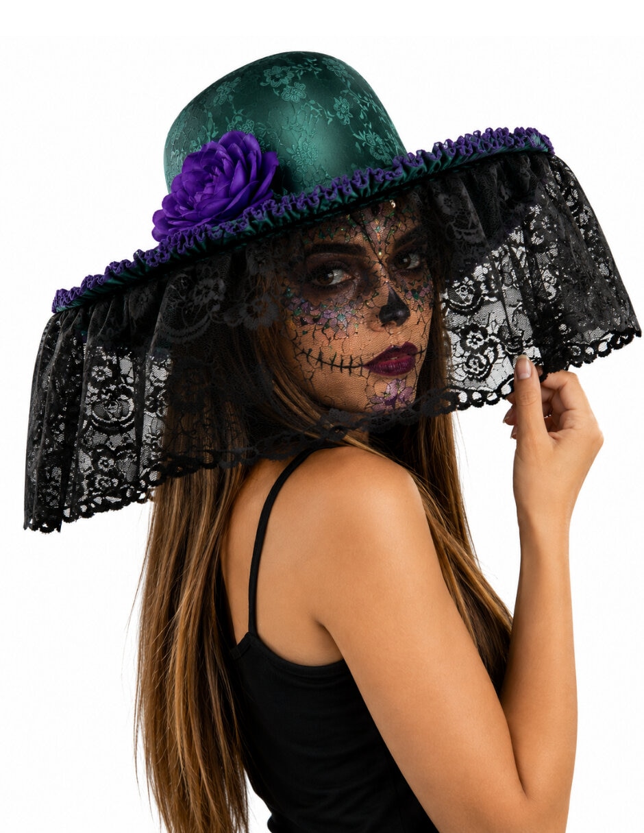 Sombrero para disfraz de catrina Ghoulish Productions