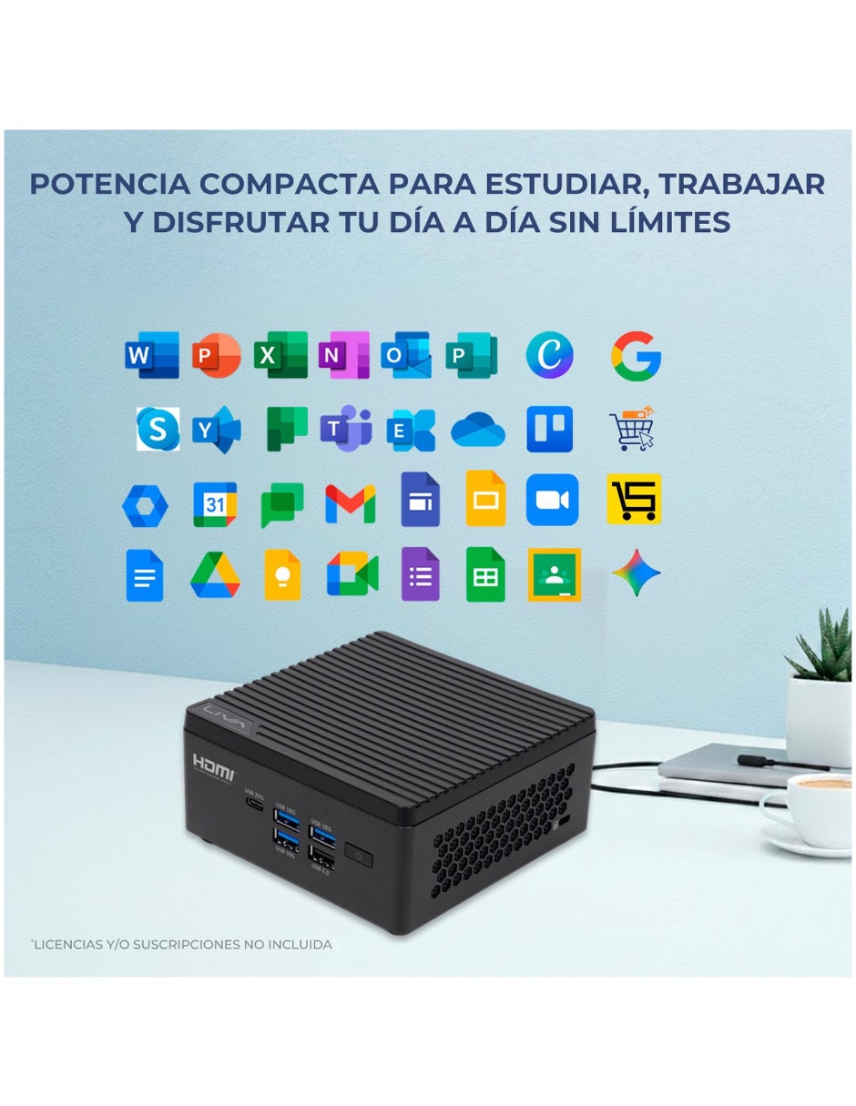 Mini PC MPELZ7V2-U5161TB Intel Core Ultra 5 integrada 16 GB RAM 1 TB SSD 5