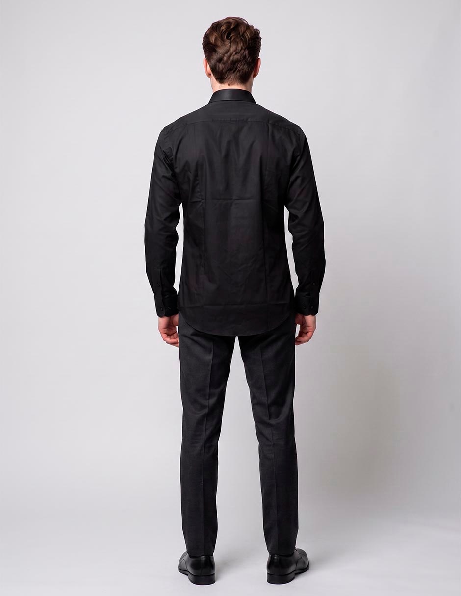Camisa/Sobrecamisa Formal de (si aplica) Algodón y poliéster manga Larga para hombre 2