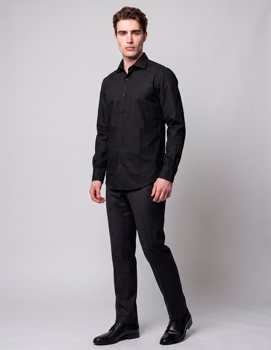 Camisa/Sobrecamisa Formal de (si aplica) Algodón y poliéster manga Larga para hombre 3
