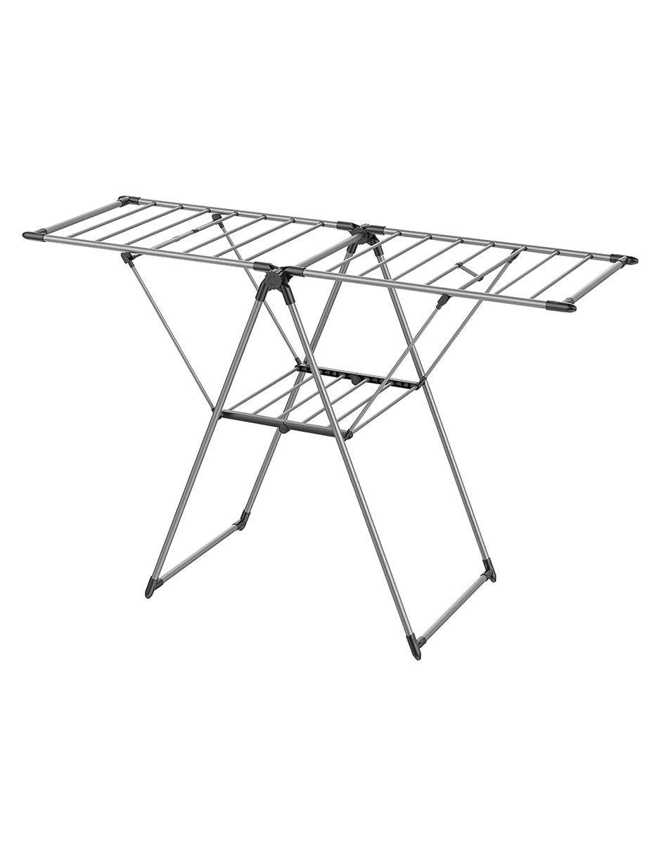 Set tendedero plegable Mu:4life de acero inoxidable