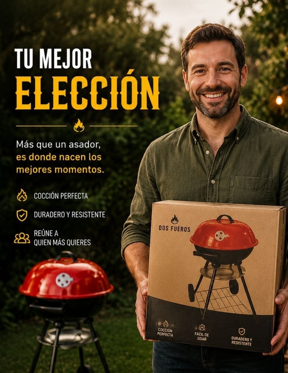 Asador carbón Ecomlab de cerámica