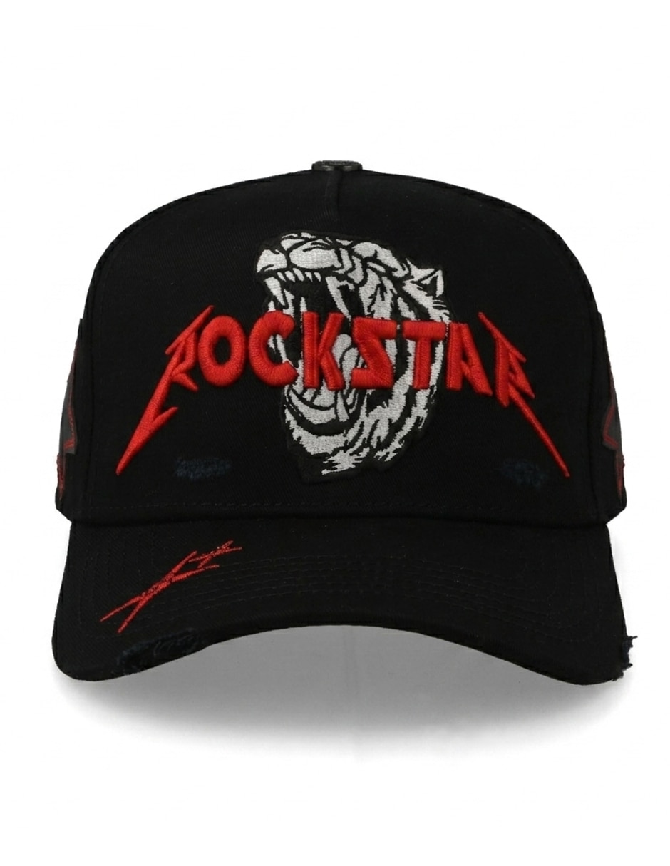 Gorra visera curva snapback Deluxe Rockstar Tiger unisex Gorra visera curva snapback Deluxe Rockstar Tiger unisex