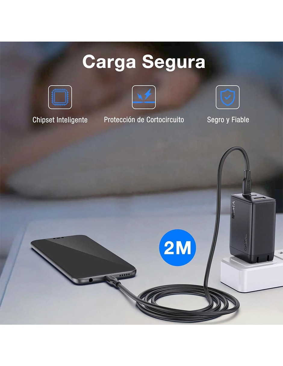 Cargador pared 1Hora USB tipo C 65 W