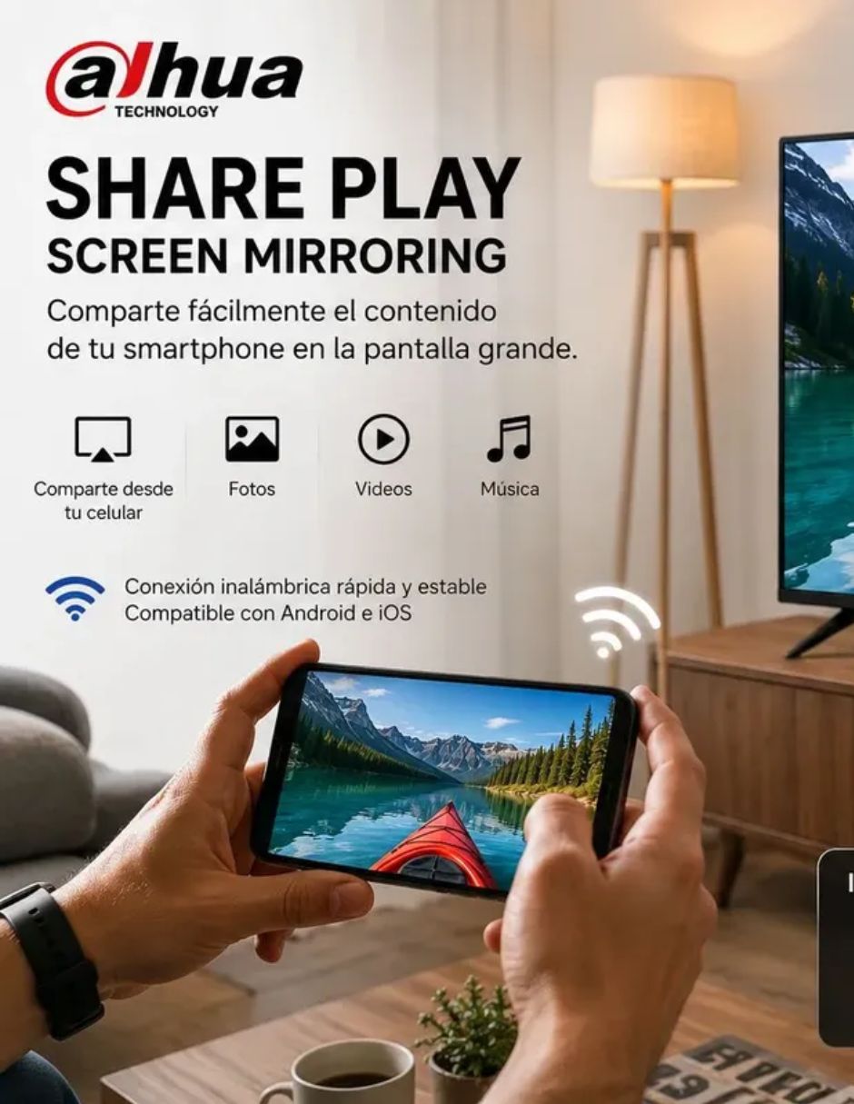 Pantalla Smart TV Dahua LED de 4K/UHD tv-dahua-50 con android tv