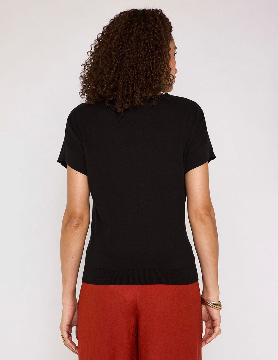 Blusa manga corta para mujer 4