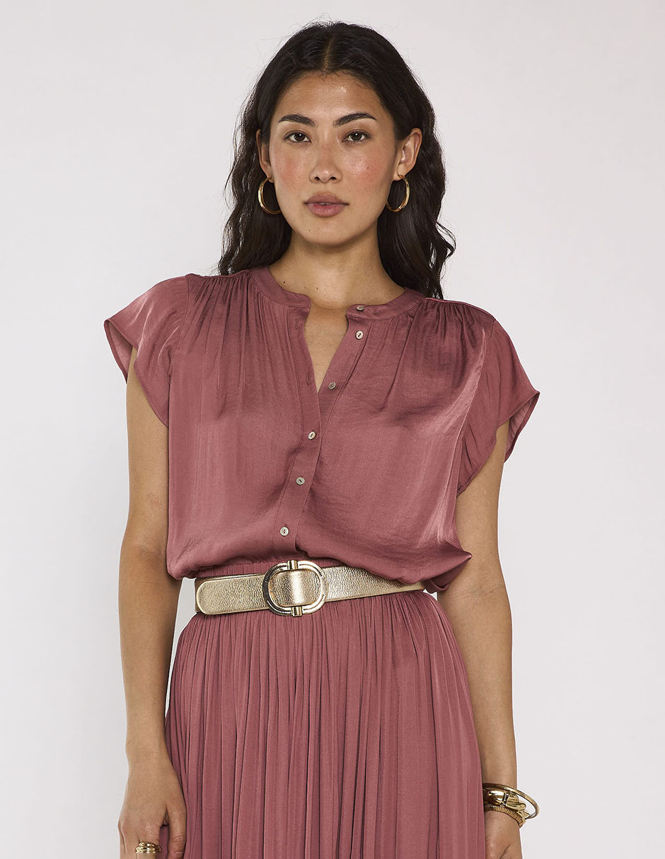 Blusa maison manga corta para mujer Blusa maison manga corta para mujer