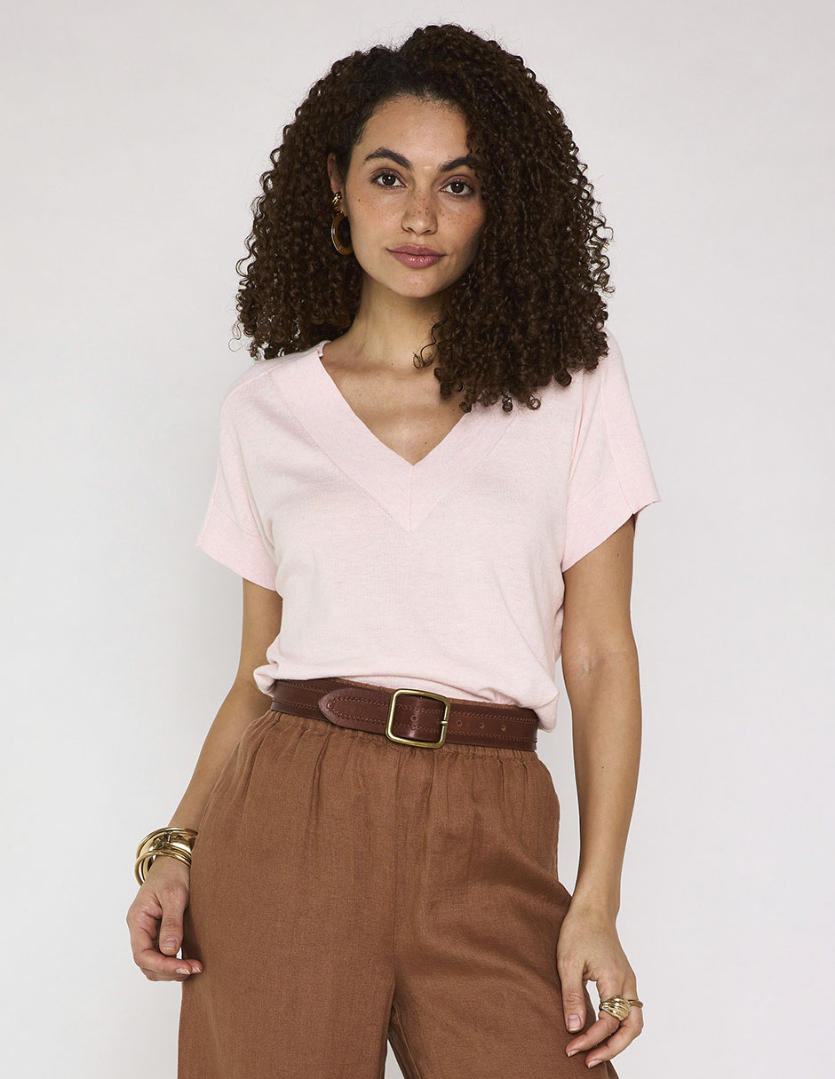 Blusa maison manga corta para mujer Blusa maison manga corta para mujer