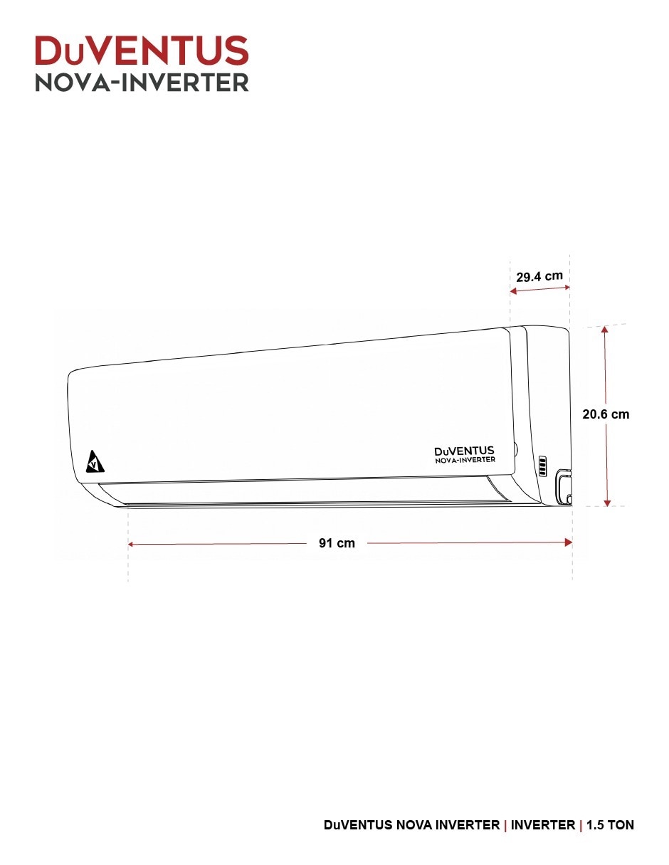 Aire acondicionado mini split frío 18000 BTU IVR/OVR9M181FOO2 220 V 8