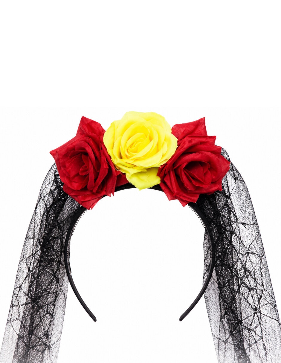 Diadema para disfraz con velo 4