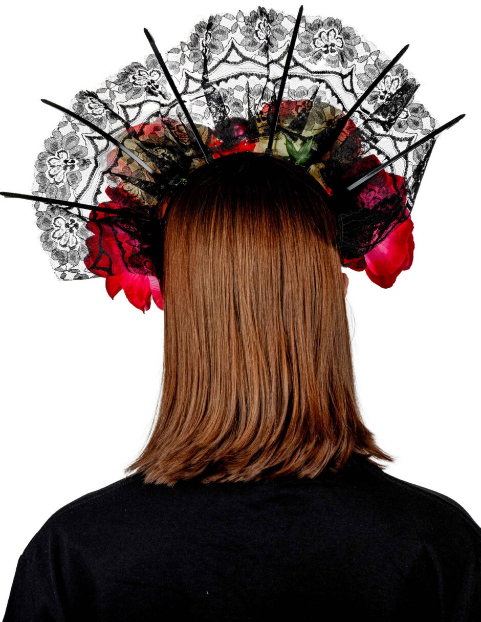 Diadema para disfraz con flores Ghoulish Productions
