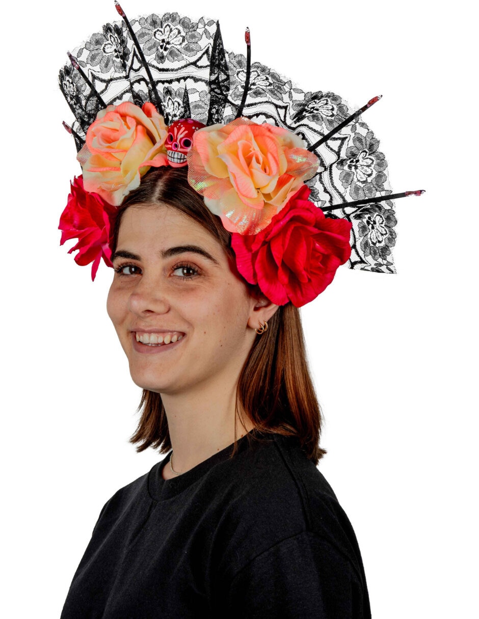 Diadema para disfraz con flores Ghoulish Productions