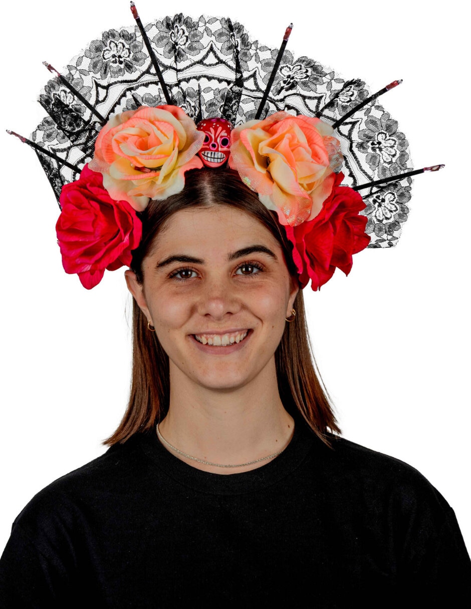 Diadema para disfraz con flores Ghoulish Productions
