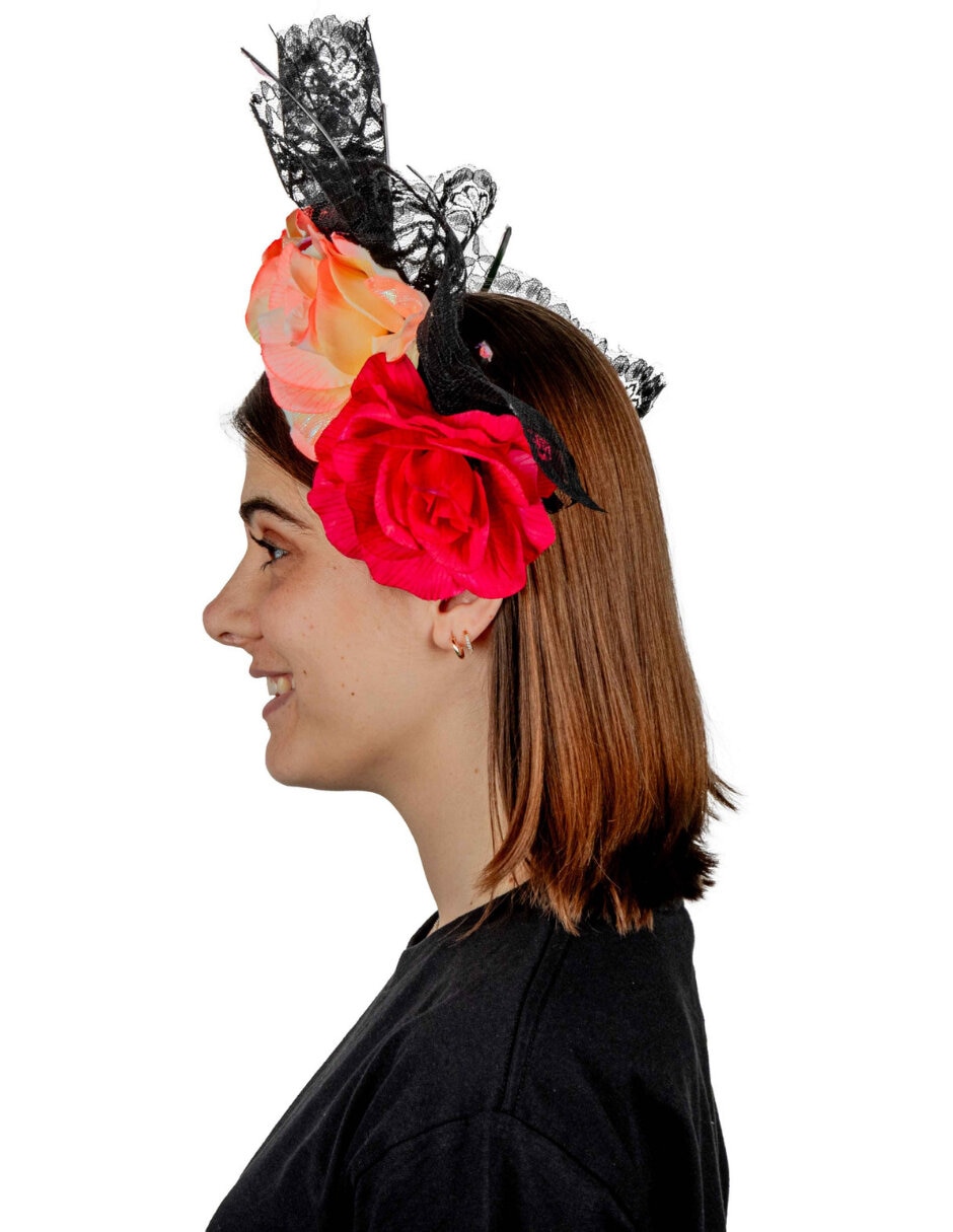 Diadema para disfraz con flores Ghoulish Productions