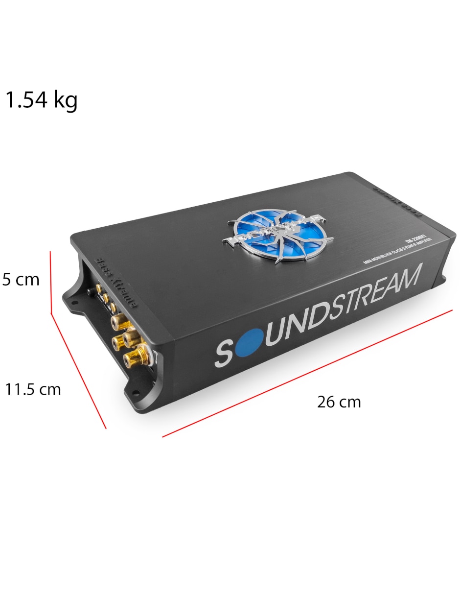 Amplificador para auto Soundstream TM-2200X1 de 9-16 VDC