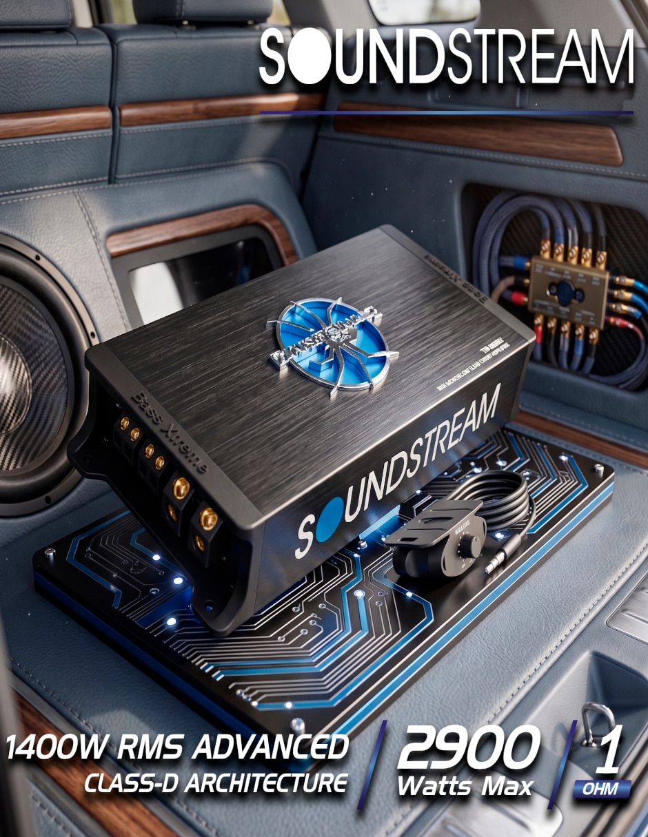 Amplificador para auto Soundstream TM-2200X1 de 9-16 VDC
