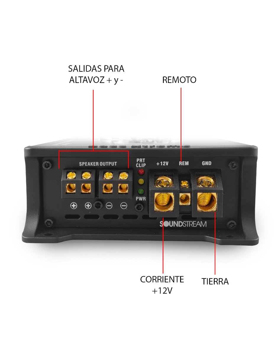 Amplificador para auto Soundstream TM-2200X1 de 9-16 VDC