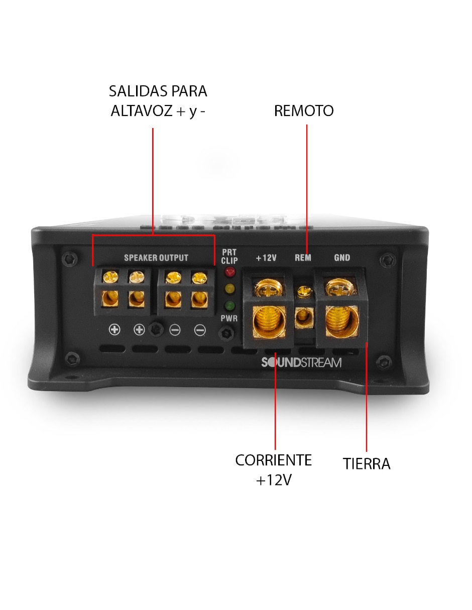 Amplificador para auto Soundstream TM-1650X1 de 9 V