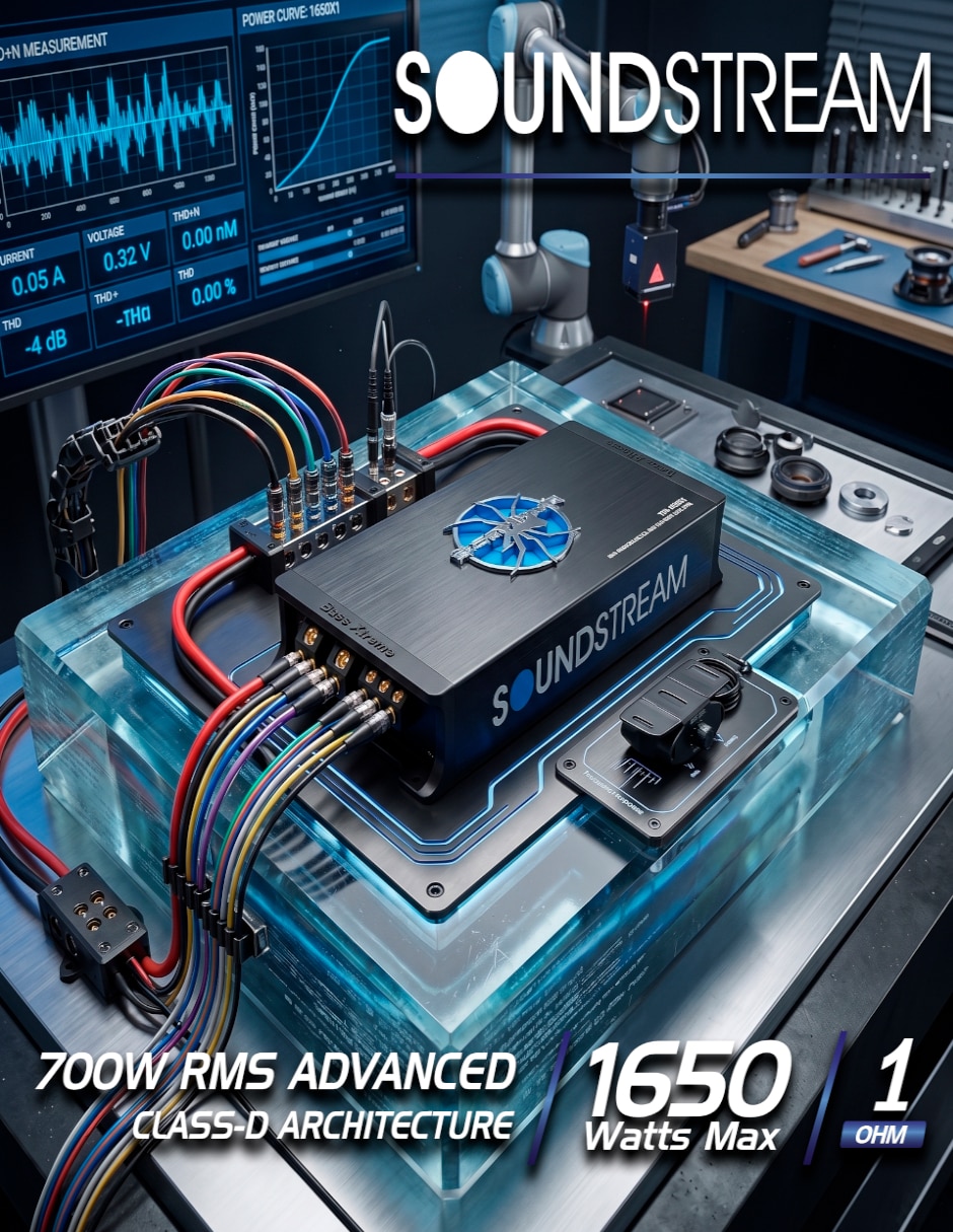 Amplificador para auto Soundstream TM-1650X1 de 9 V