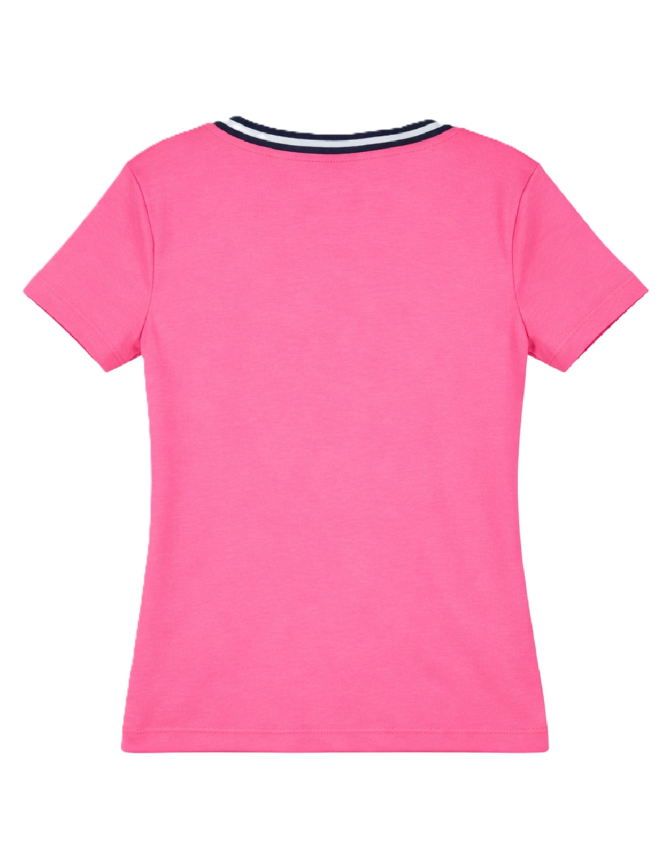 Playera manga corta Tommy Hilfiger cuello V para mujer