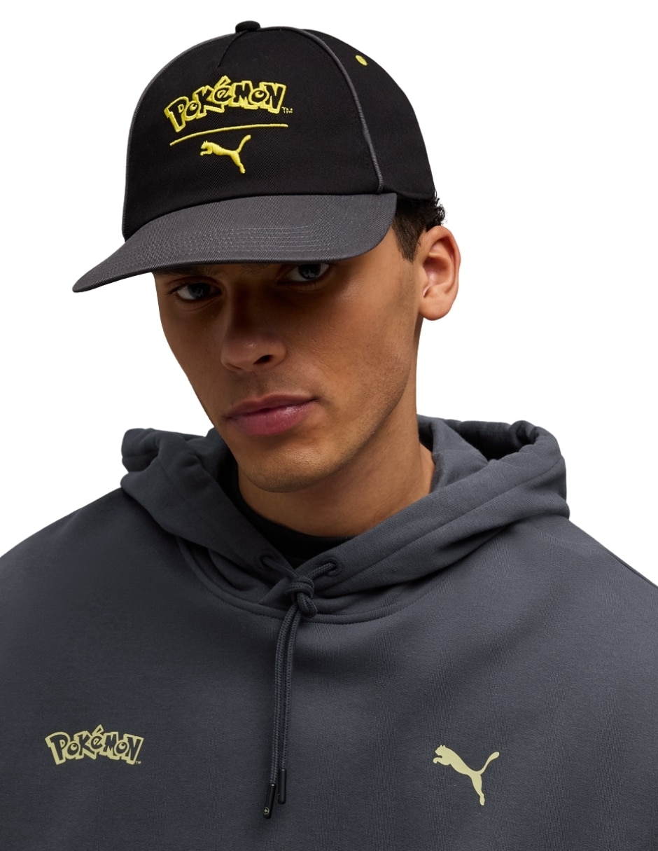 Gorra visera curva elástico casual Puma Pikachu para hombre