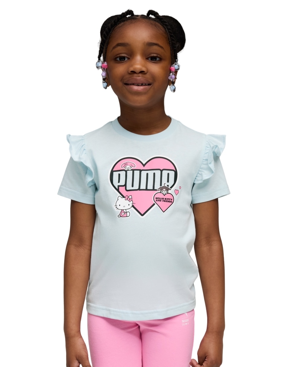 Playera Puma Hello Kitty manga corta niña
