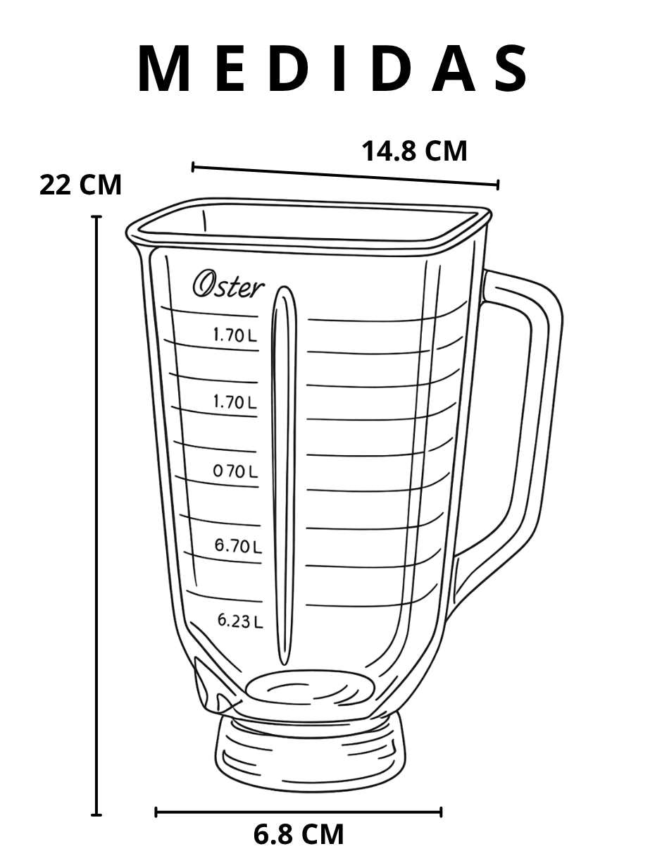 Vaso licuadora Oster
