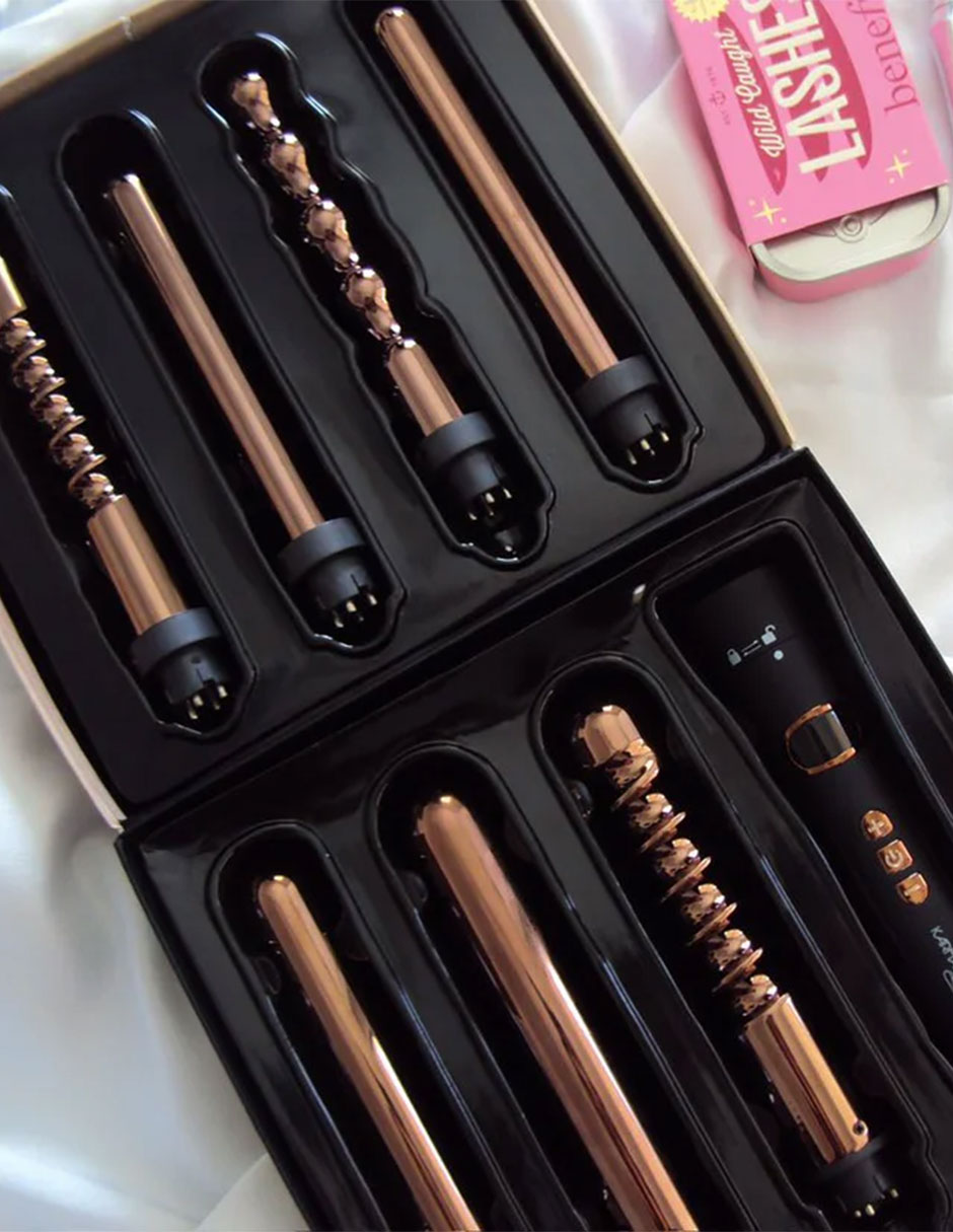 Kit de rulos térmicos de cabello Karma Beauty glam curl múltiple de titanio