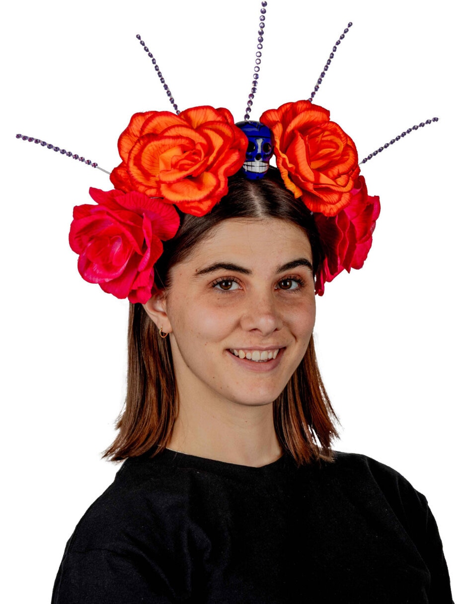 Diadema para disfraz con flores Ghoulish Productions