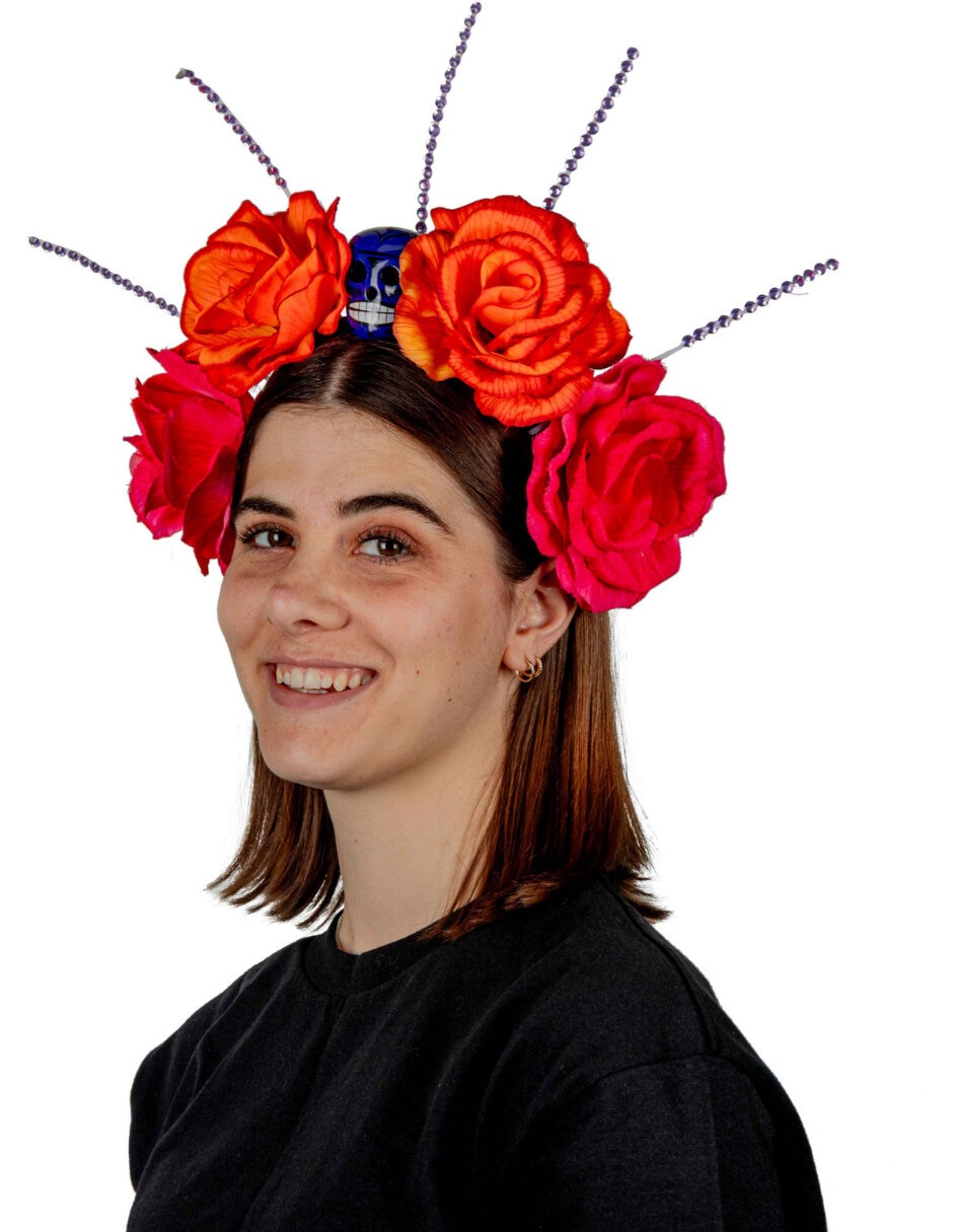 Diadema para disfraz con flores Ghoulish Productions