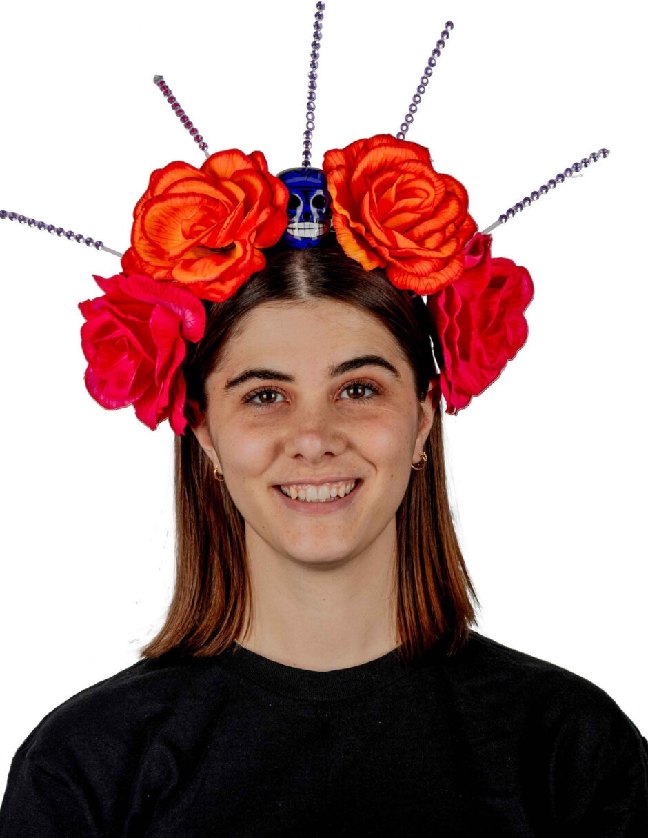 Diadema para disfraz con flores Ghoulish Productions