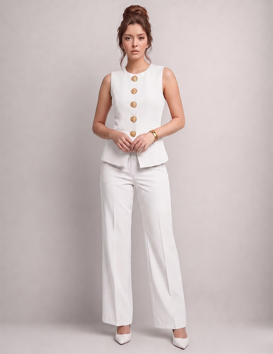Conjunto business casual de poliéster para mujer Conjunto business casual de poliéster para mujer