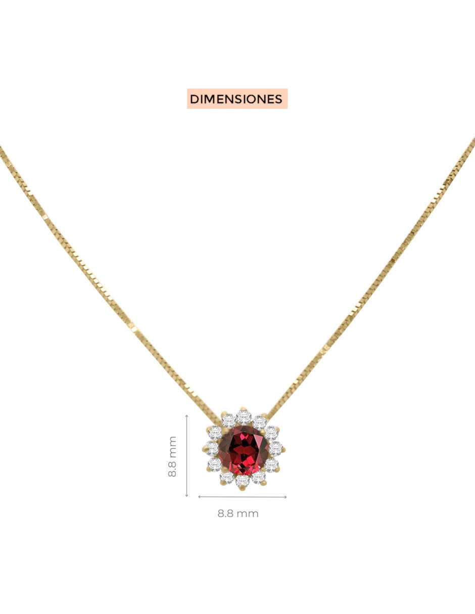 Collar con dije de estrella fascinare dakota de oro 14 k