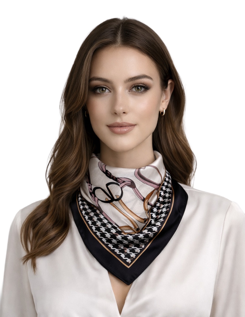 Mascada Twist Side con estampado Abstracto  para mujer
