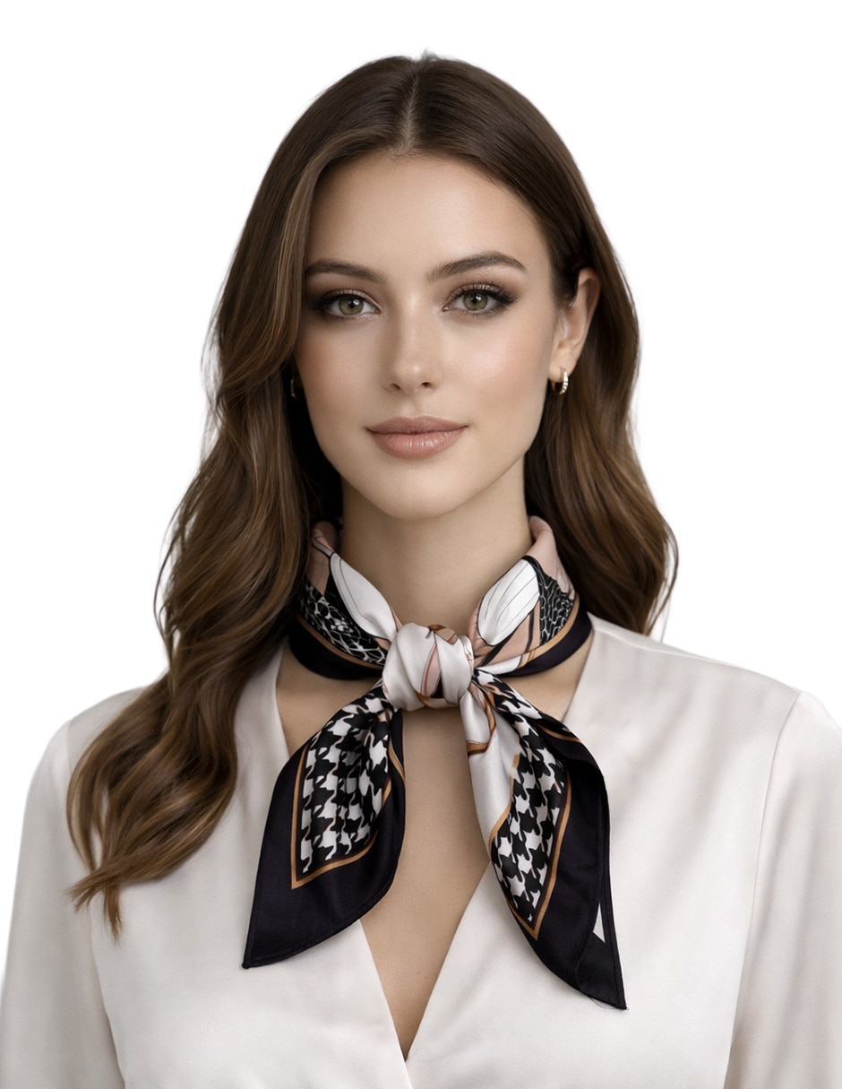 Mascada Twist Side con estampado Abstracto  para mujer