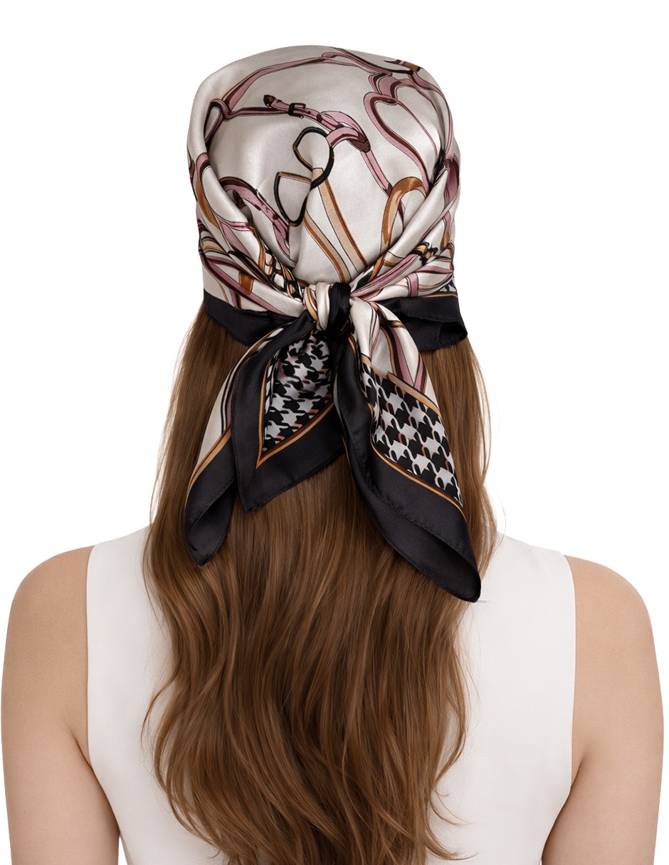 Mascada Twist Side con estampado Abstracto  para mujer