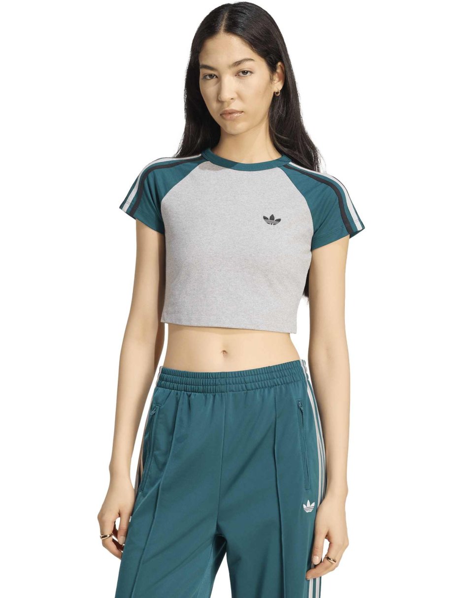 Playera manga corta Sst Baby Tee cuello redondo mujer Playera manga corta Sst Baby Tee cuello redondo mujer